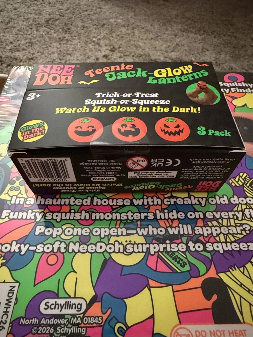 NeeDoh 2026 Advent Calendar Halloween Funky Frights & Teenie Jack Glow Lanterns